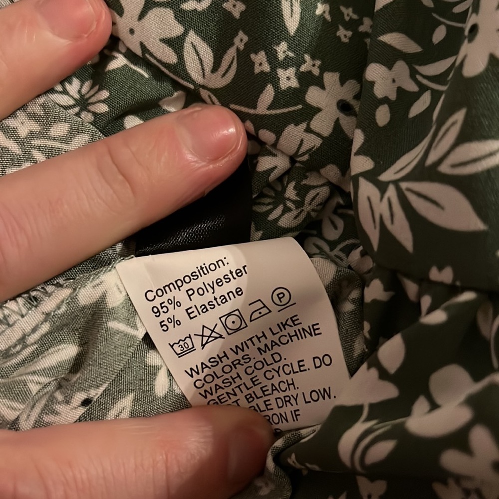 ☀️New SHEIN Ditsy Floral Print Ruffle Hem Dress XSmall - Picture 7 of 8
